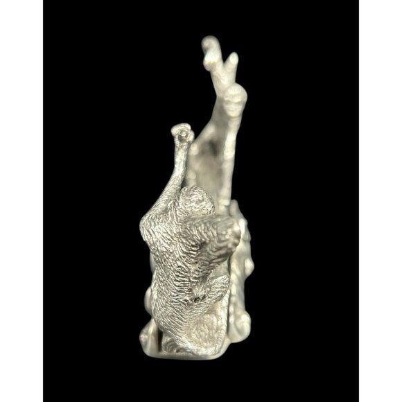 Royal Selangor Pewter Monkey See-Saw Business Card Holder Luxury Quality Unique - Picture 5 of 11